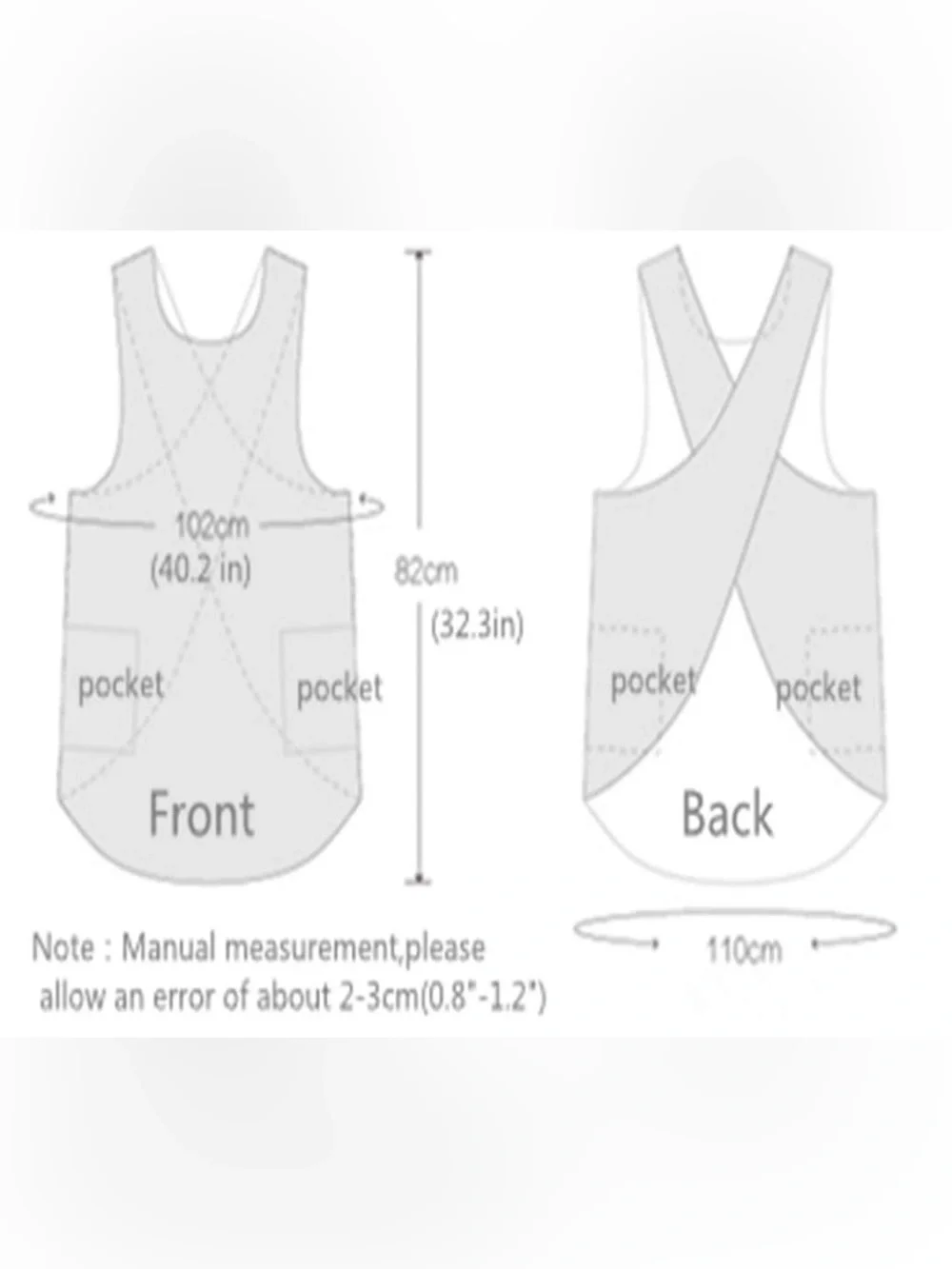 Sleeveless Apron Tunic with Front Pocket in Light Pink